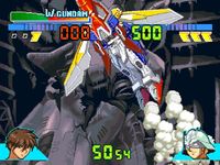 une photo d'Ã©cran de Gundam Battle Assault sur Sony Playstation